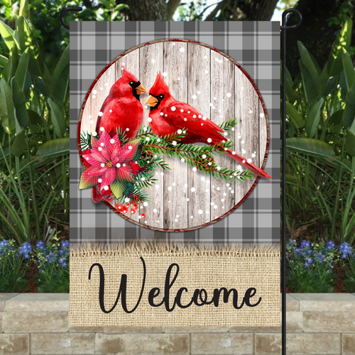 Load image into Gallery viewer, Christmas-Welcome- Garden Flag
