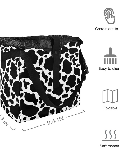 Black and White Car Trash Bag Stylish and multipurpose, Car Trash Bag, Car Trash Bin, Kids Toy Storage Bag, Keep Car Clean, Car Garbage can