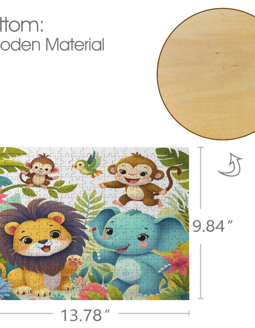 Load image into Gallery viewer, Puzzle- Baby Elephant Puzzle 300 Jigsaw Puzzle Pieces, Custom Puzzle for Birthday, Toddler, Wedding, Kids, Family, Pet, etc.

