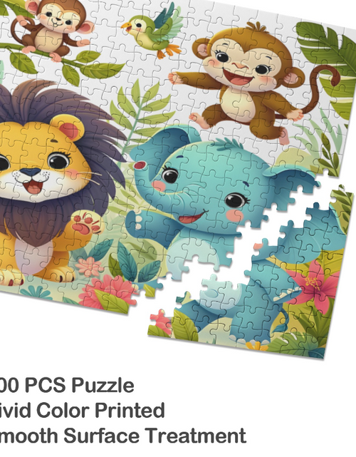 Load image into Gallery viewer, Puzzle- Baby Elephant Puzzle 300 Jigsaw Puzzle Pieces, Custom Puzzle for Birthday, Toddler, Wedding, Kids, Family, Pet, etc.

