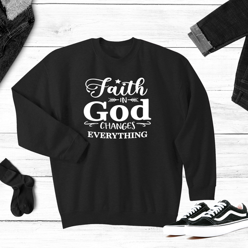 Load image into Gallery viewer, Sweatshirt- Faith in God
