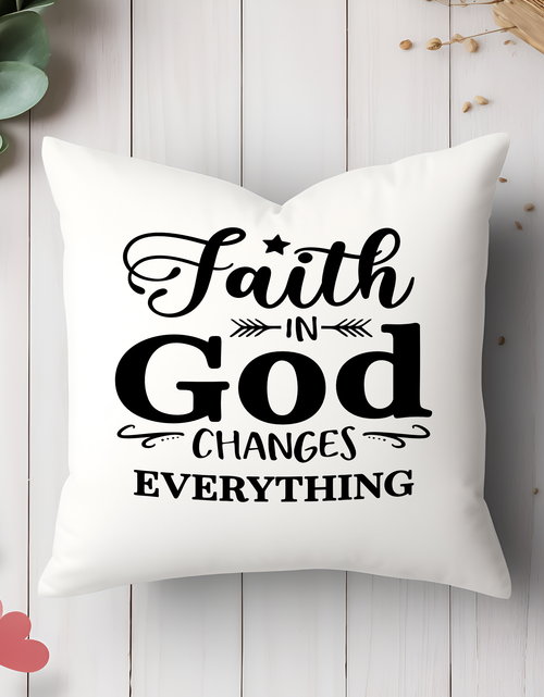Load image into Gallery viewer, Pillow-Faith In God-  Throw Pillow
