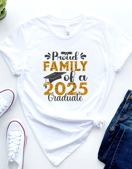 T-shirt-Family of 2025 A Graduate Shirt, Senior 2025 Shirt, Graduation gift, Personalized High School Graduation, Group 2025 Grad Tees