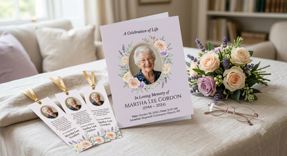 Funeral Program Size 5x7
