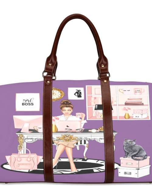 Load image into Gallery viewer, Travel Bag-Boss Lady Travel Bag, Luggage Bag, Carry-on Bag for Airplane, Sleepover, etc
