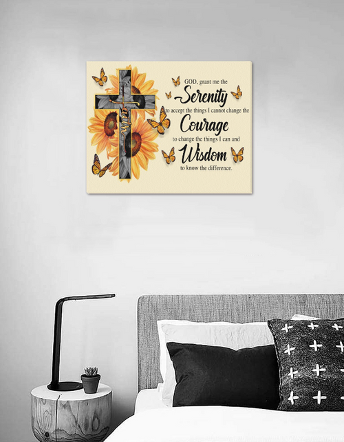 Load image into Gallery viewer, Framed Canvas -God Grant Me to the Serenity, Wall Decor, Living Room, Bedroom, etc
