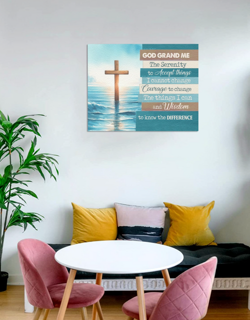 Load image into Gallery viewer, Canvas-God Grant Me Wall Decor Canvas, Poster Print Wall Art, Home Office, Bedroom Wall Decoration, Bathroom Wall Art
