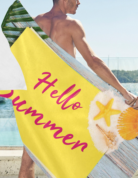 Towel-Beach Towel 32 x 71 Ideal for beachwear, pool and cruise wear. This beach towel can bring more comfort and convenience with faux suede.