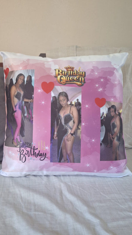 Custom Throw Pillow 16"X16" Gift for Mother's Day, Father's Day, Anniversary, Wedding Gift, etc.