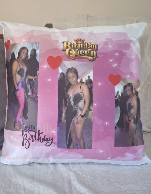 Load image into Gallery viewer, Custom Throw Pillow 16"X16" Gift for Mother's Day, Father's Day, Anniversary, Wedding Gift, etc.
