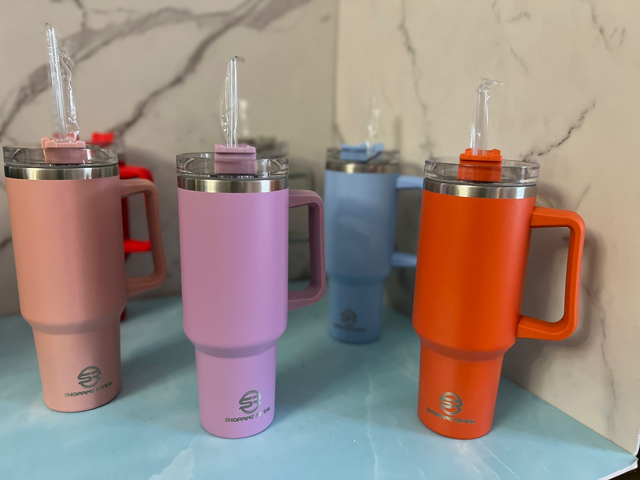 Tumbler-IceFlow Stainless Steel Tumbler, Vacuum Insulated Water Bottle for Office, Car, Reusable Cup with Straw, Leak Resistant Flip Cold for 12 Hours, 40oz Cup Spill Proof