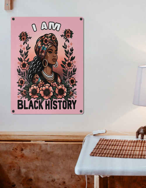 Load image into Gallery viewer, I am Black History Sign, Custom Family Name Swimming Pool Rules Metal Sign, Outdoor Party Sign, Backyard Area Decor, etc
