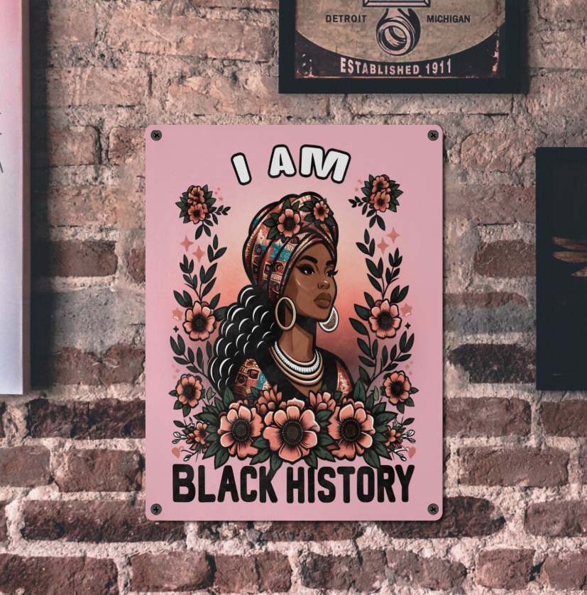 I am Black History Sign, Custom Family Name Swimming Pool Rules Metal Sign, Outdoor Party Sign, Backyard Area Decor, etc
