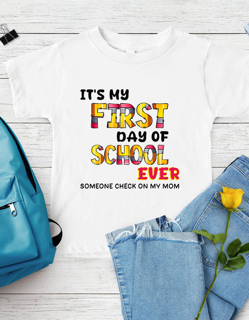 Load image into Gallery viewer, Hello Back to School Shirt,  Back To School Shirt, Kindergarten Shirt, Toddler First Day of School Tee, Back To School Gift
