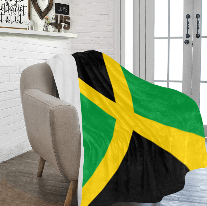Ultra-Soft Micro Fleece Blanket 60" x 80"  Jamaica Flag