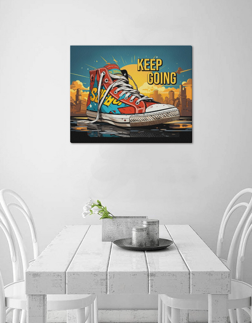 Load image into Gallery viewer, Keep Going Framed Canvas, for Living Room, Kitchen Room, Wall Decor, Wall Art, Wall Print, Office Decor
