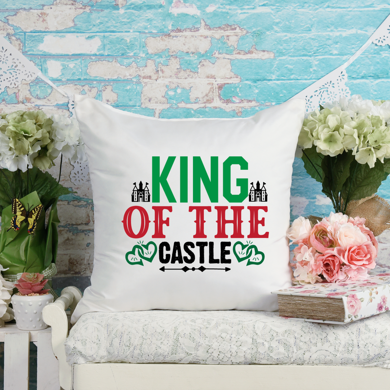 King of the Castle Throw Pillow