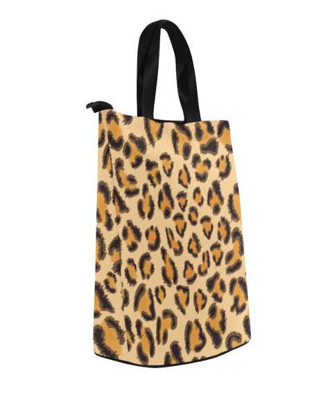 Bag-Leopard Lunch Bag, Everyday Bag, Shoe Bag, Lunch Container for Work/Office/Picnic/Travel
