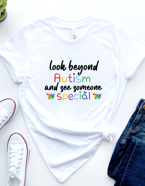Load image into Gallery viewer, Tshirt-Look Beyond Autism tshirt
