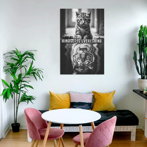 Load image into Gallery viewer, Mindset is Everything-Framed Canvas
