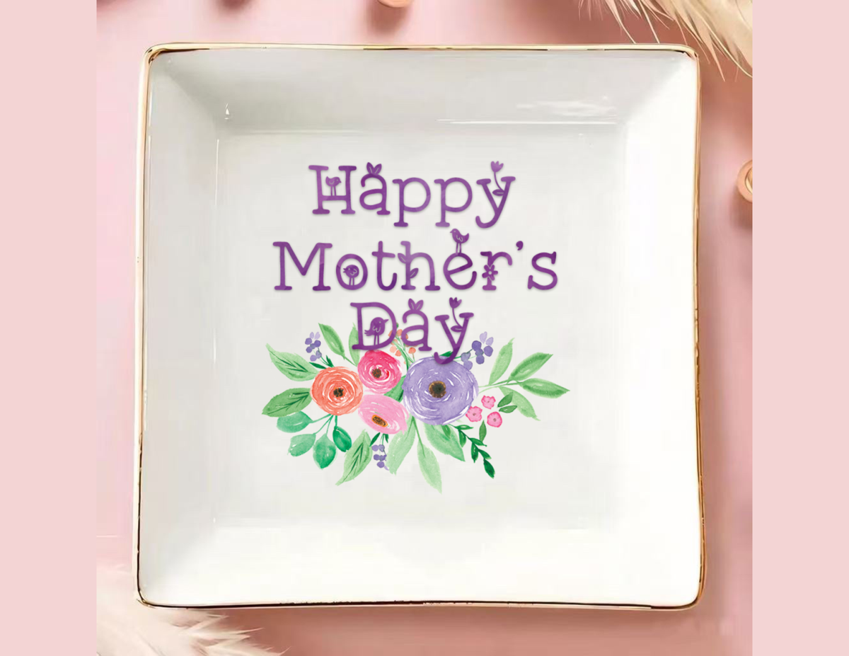 Ceramic Ring Dish Jewelry Tray-Mom Gifts, Remember I Love You Mom - Birthday, Mother's Day, Christmas Gifts for Mom