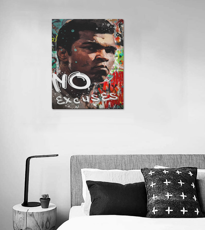 No Excuses Framed Canvas