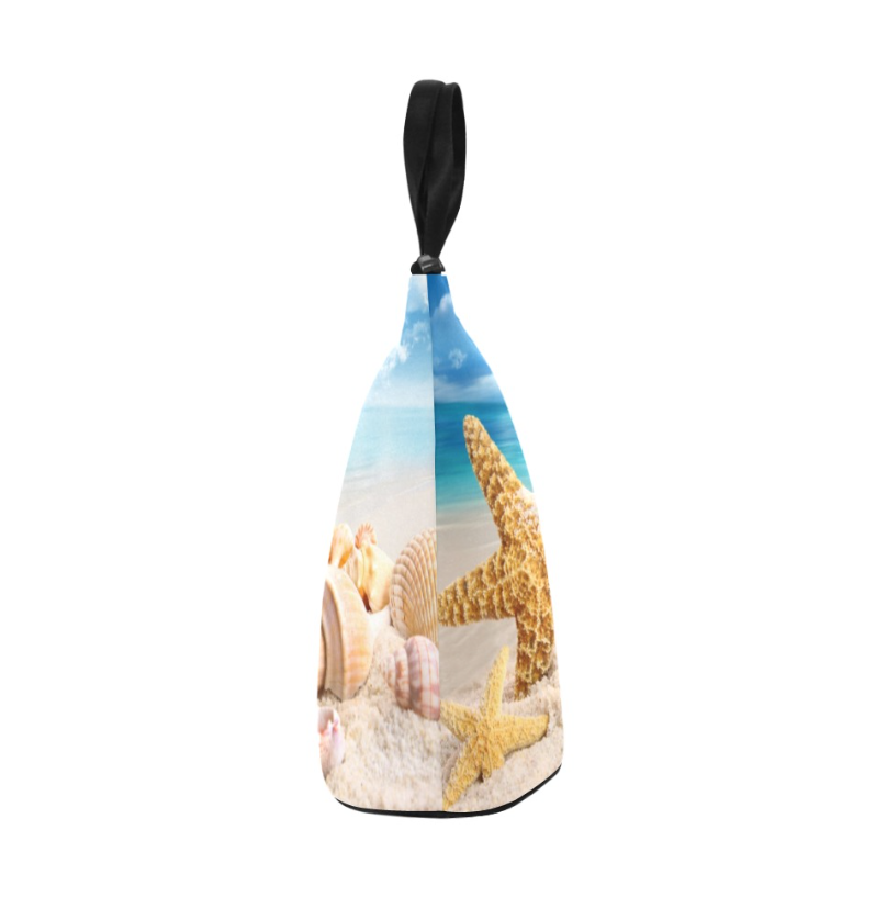 Ocean Print Lunch Bag, Lunch, Breakfast, Everyday Bag, Shoe Bag, Lunch Container for Work/Office/Picnic/Travel