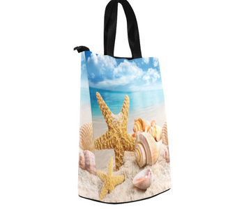 Ocean Print Lunch Bag, Lunch, Breakfast, Everyday Bag, Shoe Bag, Lunch Container for Work/Office/Picnic/Travel