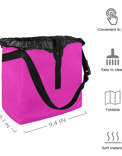 Load image into Gallery viewer, Pink Car Trash Bag Stylish and multipurpose, Car Trash Bag, Car Trash Bin, Kids Toy Storage Bag, Keep Car Clean, Car Garbage can,
