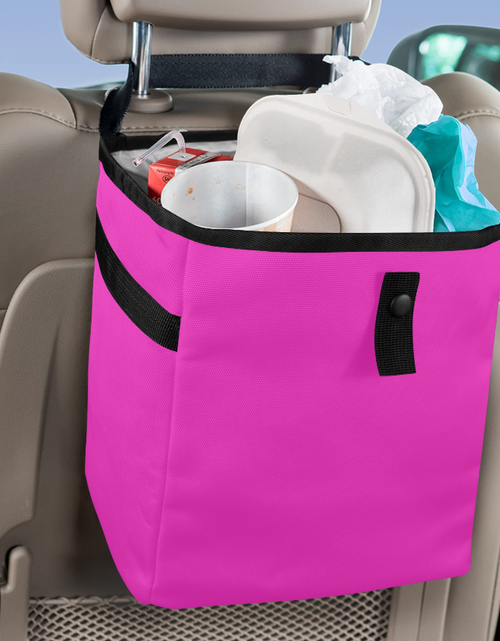 Load image into Gallery viewer, Pink Car Trash Bag Stylish and multipurpose, Car Trash Bag, Car Trash Bin, Kids Toy Storage Bag, Keep Car Clean, Car Garbage can,

