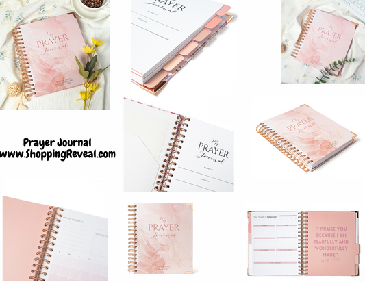 SR My Prayer Journal - Spiral Hardcover Christian Journal with Inspirational Tabbed Sections, Monthly Reflections, To-Do Lists & Prayer Requests