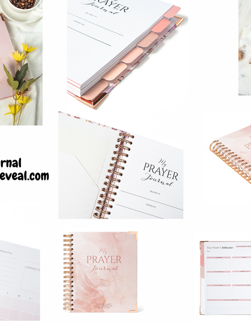 Load image into Gallery viewer, SR My Prayer Journal - Spiral Hardcover Christian Journal with Inspirational Tabbed Sections, Monthly Reflections, To-Do Lists &amp; Prayer Requests
