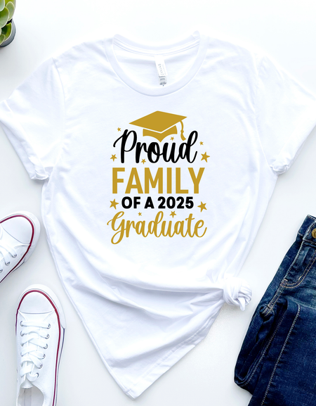 T-shirt-Proud Family of 2025 a Graduate, Senior 2025 Shirt, Graduation gift, Personalized High School Graduation, Group 2025 Grad Tees (Copy)