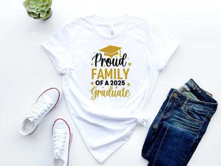 T-shirt-Proud Family of 2025 a Graduate, Senior 2025 Shirt, Graduation gift, Personalized High School Graduation, Group 2025 Grad Tees (Copy)