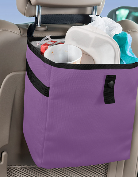 Purple Car Trash Bag Stylish and multipurpose, Car Trash Bag, Car Trash Bin, Kids Toy Storage Bag, Keep Car Clean, Car Garbage Can