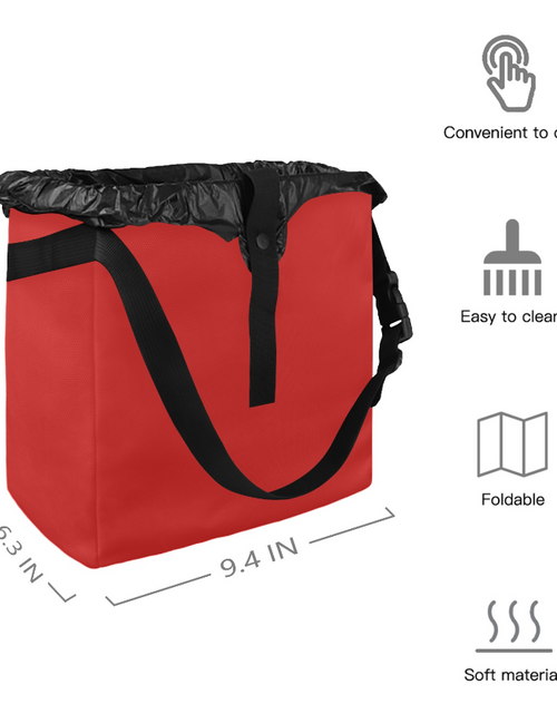 Load image into Gallery viewer, Red Car Trash Bag Stylish and multipurpose, Car Trash Bag, Car Trash Bin, Kids Toy Storage Bag, Keep Car Clean, Car Garbage Can
