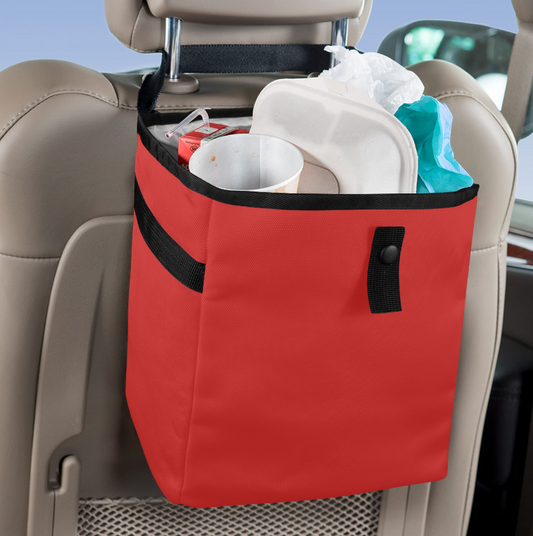 Red Car Trash Bag Stylish and multipurpose, Car Trash Bag, Car Trash Bin, Kids Toy Storage Bag, Keep Car Clean, Car Garbage Can