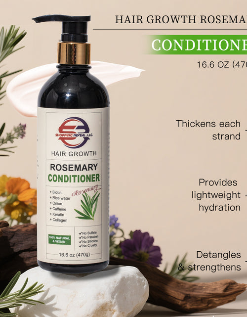 Load image into Gallery viewer, SR Rosemary Hair Growth Conditioner, Strengthen Thinning Hair Conditioner Infused with Biotin, Collagen, Caffeine and Keratin Helps Strengthen your hair
