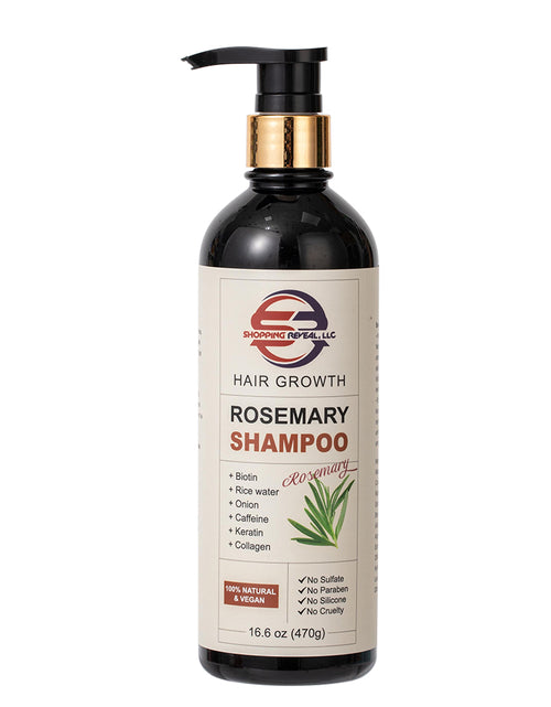 Load image into Gallery viewer, Shopping Reveal Rosemary Hair Growth Shampoo, Strengthen Thinning Hair Shampoo Infused with Biotin, Collagen, Caffeine and Keratin Helps Strengthen your Hair
