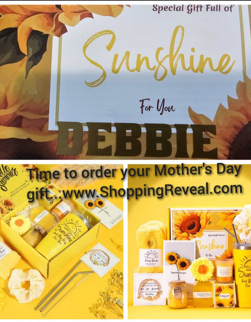 Load image into Gallery viewer, Gift Set-Sunshine Gift Set for Women, Get Well Soon Gifts Basket, Birthday gifts for women, gifts love wellness care packages for teachers, students
