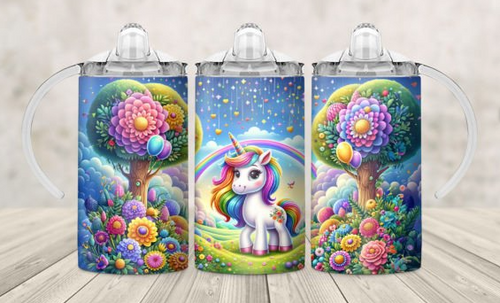 Load image into Gallery viewer, Unicorn-12 Oz Kids Sippy Cup
