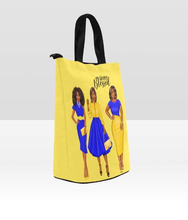Simply Blessed Lunch Bag, Lunch, Breakfast, Everyday Bag, Shoe Bag, Lunch Container for Work/Office/Picnic/Travel