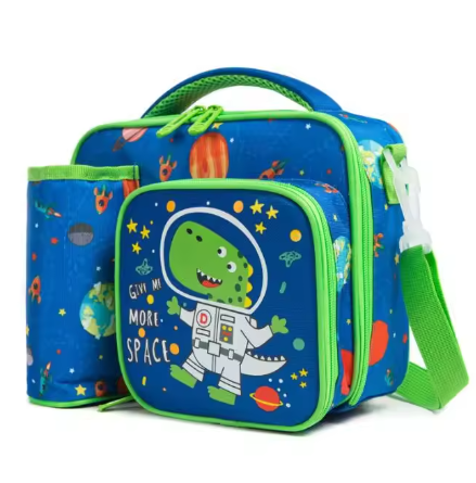 Waterproof Insulated Cooler/Lunch Bag With Water Bottle Pocket Cartoon Lunch Bags For Kids