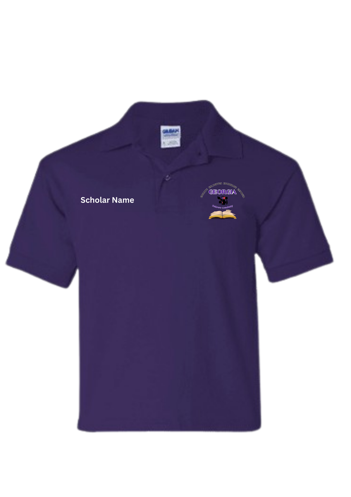 Georgia Academy Hebrew Scholar & Adult Polo Shirts Purple Polo Shirt