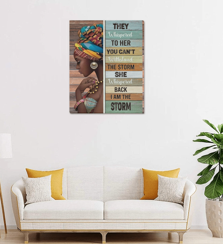 Framed Canvas-They Whispered To Her, Wall Decor, Canvas Print