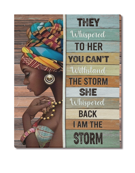 Framed Canvas-They Whispered To Her, Wall Decor, Canvas Print