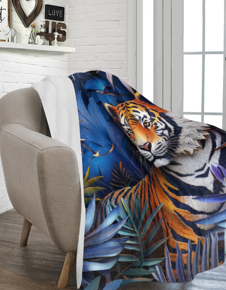 Blanket- Tiger Blanket Ultra-Soft Micro Fleece Blanket 60"x80, Warm Blanket, a gift for anyone, Birthday Blanket,
