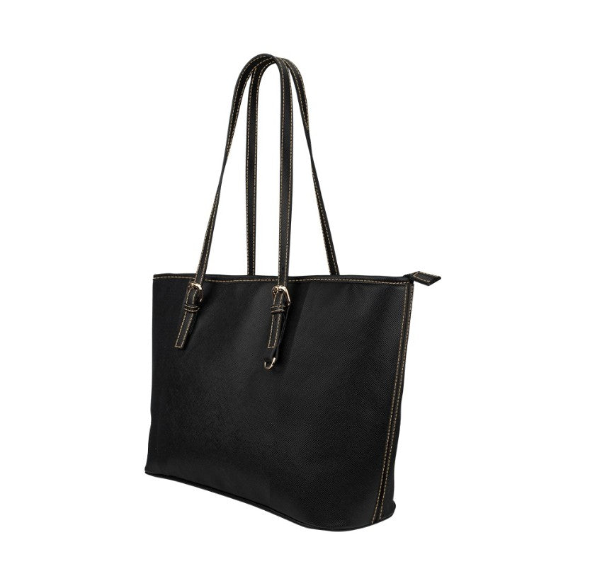 Black Tote Bag- Leather Tote Bag/Large