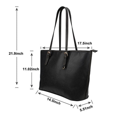 Black Tote Bag- Leather Tote Bag/Large