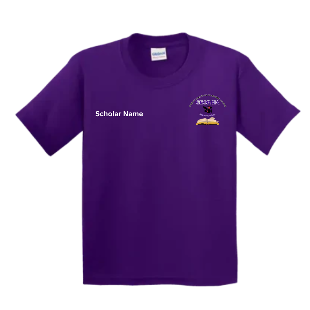 Georgia Academy Hebrew Scholar and Adult T-Shirts Purple